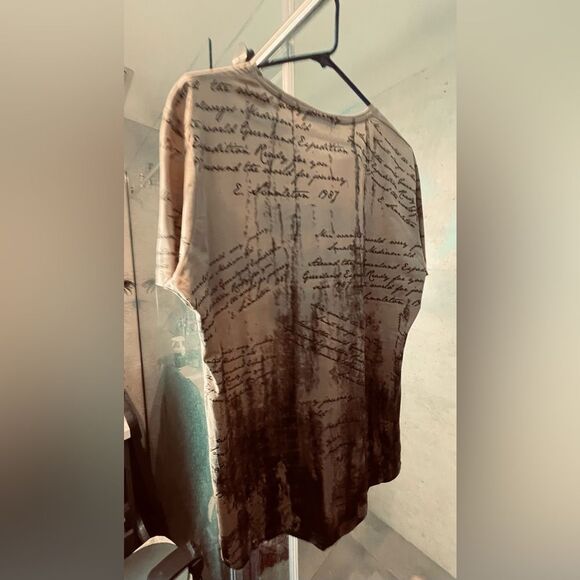 Young Republic Casual Shirt - Large - Y2K Summer Short Sleeve Shirt - Iced Mocha - Picture 4 of 7